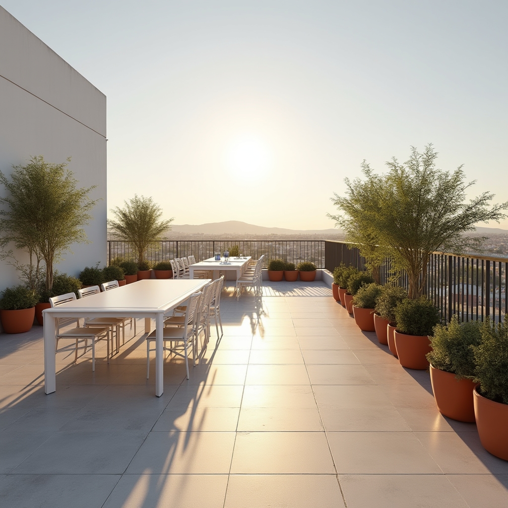 Ufficio con vista sul rooftop di Napoli